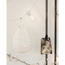 House Doctor Lanterne, Drop, Hvid 35 cm.