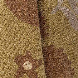 Bloomingville - Lark Plaid, tppe, gul, Genanvendt Bomuld 160x130 cm.