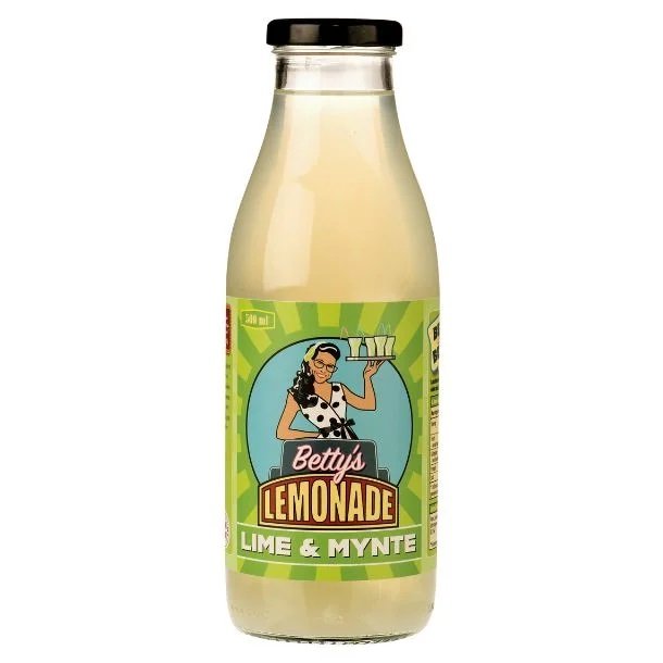 Bettys Lemonade - Lime og Mynte - 500 ml. 