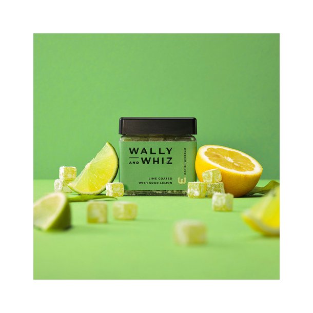 Wally og Whiz LIME MED SUR CITRON, 140G. 