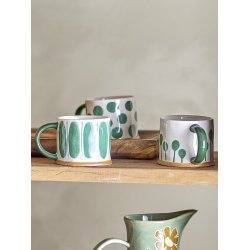 Bloomingville - Linora Krus, Grn, Stentj 1 stk