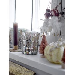 Bloomingville - Liuka engle julepynt til ophng, Hvid, Uld (med prikket kjole)