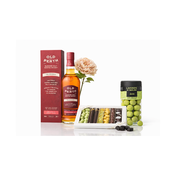 Gave med Old Perth Whisky, chokolade og lakrids (uden blomst)