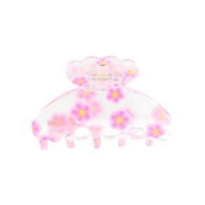 LULU Mini Hrklemme  Pink Blomst