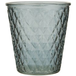 Ib Laursen Lygte til fyrfadslys grnt glas 10,5 cm.