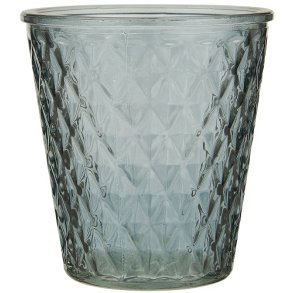 Ib Laursen Lygte til fyrfadslys grnt glas 10,5 cm.