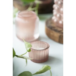 Ib Laursen Lygte til fyrfadslys lyserdt glas