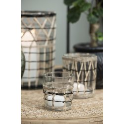 Ib Laursen Lygte til fyrfadslys med bambusflet