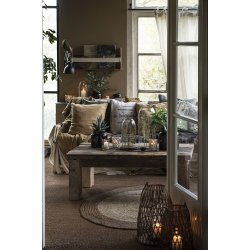 Ib Laursen Lygte til fyrfadslys med rattanflet