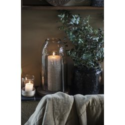 Ib Laursen Lygte til fyrfadslys med rattanflet