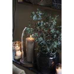 Ib Laursen Lygte til fyrfadslys med rattanflet