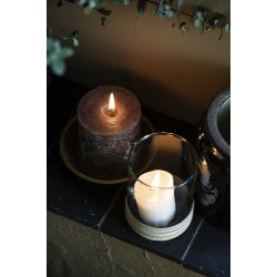 Ib Laursen Lygte til fyrfadslys med rattanflet