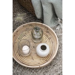 Ib Laursen Lygte til fyrfadslys med rattanflet