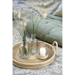 Ib Laursen Lygte til fyrfadslys med rattanflet