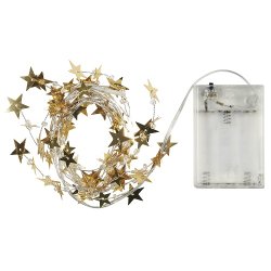 Ib Laursen Lyskde med 20 gyldne stjerner indendrs 190 cm.