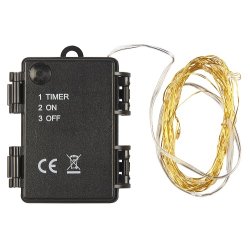 Ib Laursen Lyskde med 40 LED-lys udendrs