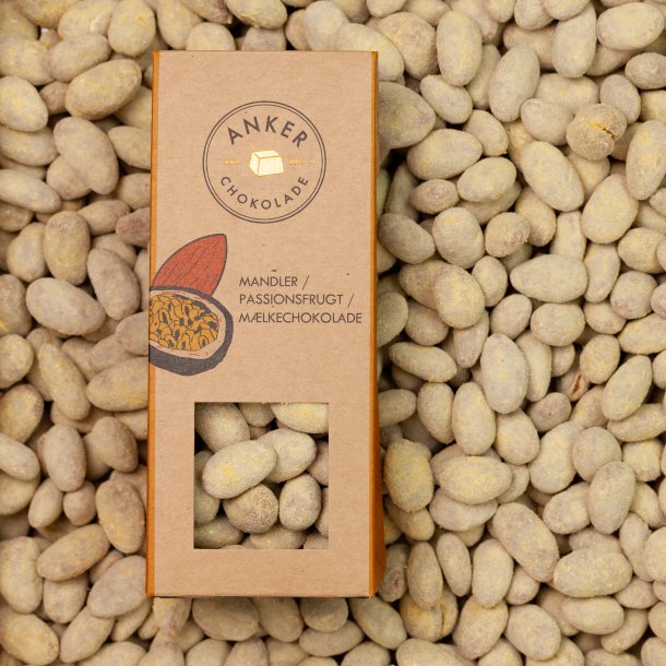 Anker Chokolade Mandler / passionsfrugt / mlkechokolade 105g