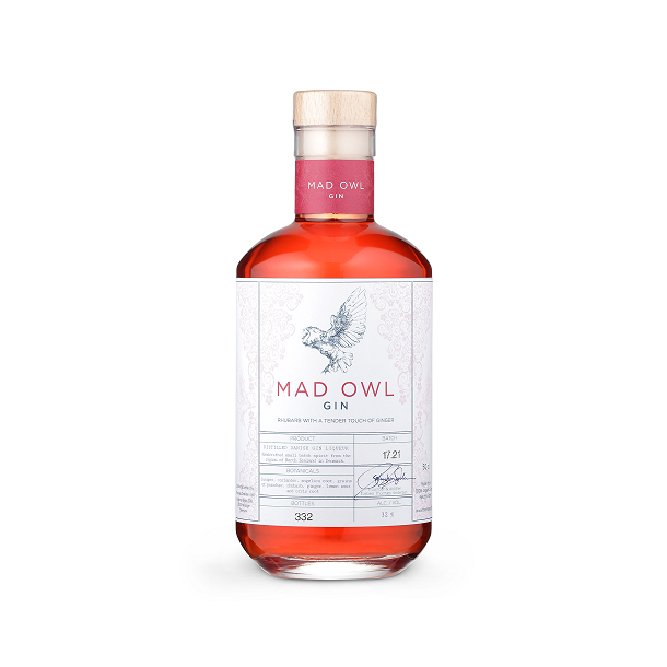 Mad Owl Gin Likr Rhubarb 32% / 50 CL.