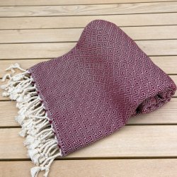 Karnah Marbella badehndklde  aubergine 90x170 cm.