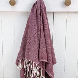 Karnah Marbella badehndklde  aubergine 90x170 cm.