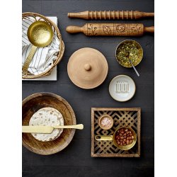 Bloomingville - Marion Skl, Natur, Terrakotta - st med 12 stk