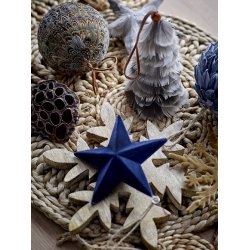 Bloomingville - Juletr - Martia Ornament, Hvid, Fjer - st af 2