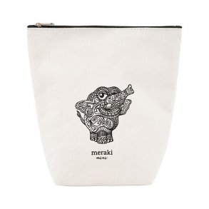 Meraki - Toilettaske, Doddy, Hvid/Sort