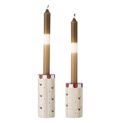  Bloomingville Merry-go-round Lysestage, Rd, Stentj, st af 2 stk.