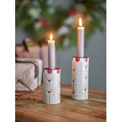  Bloomingville Merry-go-round Lysestage, Rd, Stentj, st af 2 stk.