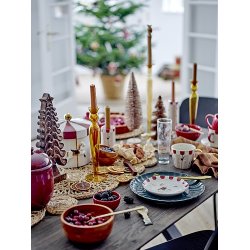  Bloomingville Merry-go-round Lysestage, Rd, Stentj, st af 2 stk.