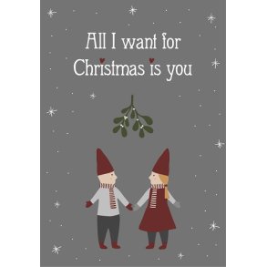 Ib Laursen Metalskilt All I want for Christmas is you