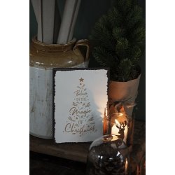 Ib Laursen Metalskilt Believe in the Magic of Christmas