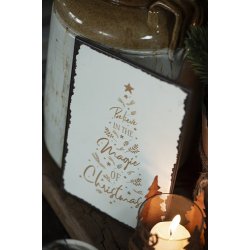 Ib Laursen Metalskilt Believe in the Magic of Christmas