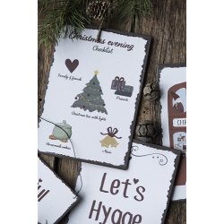 IB Laursen Metalskilt Christmas evening Checklist