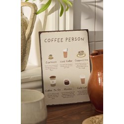 Ib Laursen - Metalskilt Coffee Person 20x14 cm