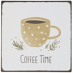  Ib Laursen - Metalskilt Coffee time