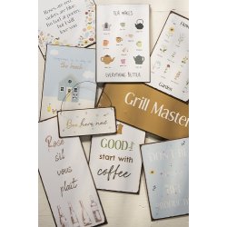 Ib Laursen - Metalskilt Good days start with Coffee 20x14 cm