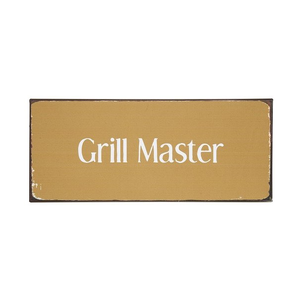  Ib Laursen Metalskilt Grill Master