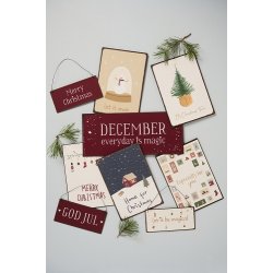 Ib Laursen Metalskilt Home for Christmas 20x14 cm.