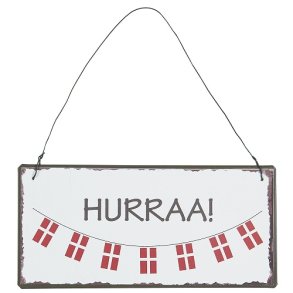 Ib Laursen - Metalskilt Hurraa