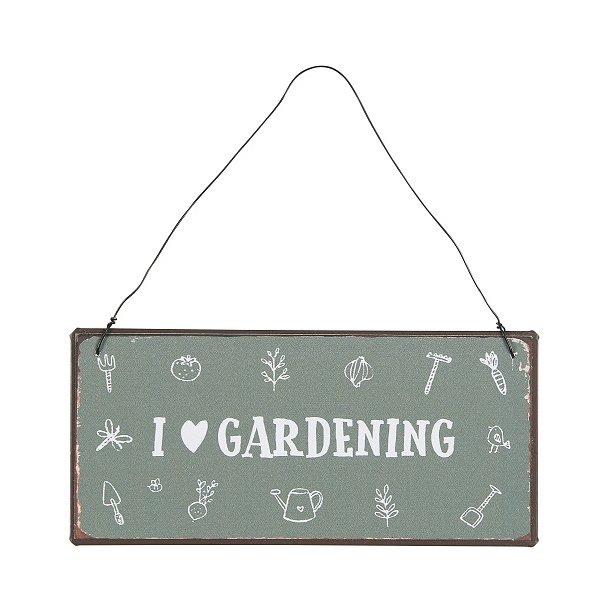 Ib Laursen Metalskilt I love gardening