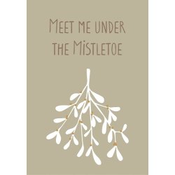Ib Laursen Metalskilt Metalskilt Meet me under the Mistletoe