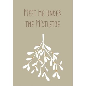 Ib Laursen Metalskilt Metalskilt Meet me under the Mistletoe