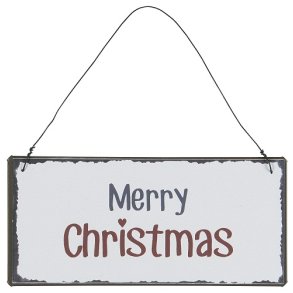Ib Laursen Metalskilt Merry Christmas