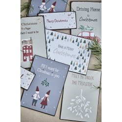 Ib Laursen Metalskilt Merry Christmas 7x15 cm