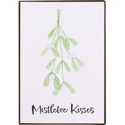 Ib Laursen Metalskilt Mistletoe Kisses