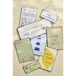 Ib Laursen - Metalskilt Salt Sand Sea 20x14 cm