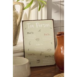 Ib Laursen - Metalskilt Tea Person 20x14 cm