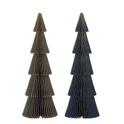 Bloomingville - Juletrer Milan Deko Tr, Grn, Papir - st af 2 stk - 30,5cm