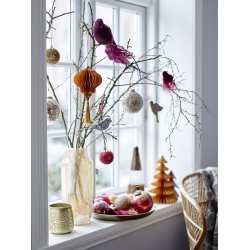 Bloomingville - Juletrer Milan Deko Tr, Grn, Papir - st af 2 stk., 22,5cm.